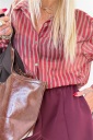 camicia leggermente trasparente trace